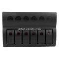 Boat Switch Panel Marine  6-Way Rocker Switch Panel With Fuse Circuit Protection Factory